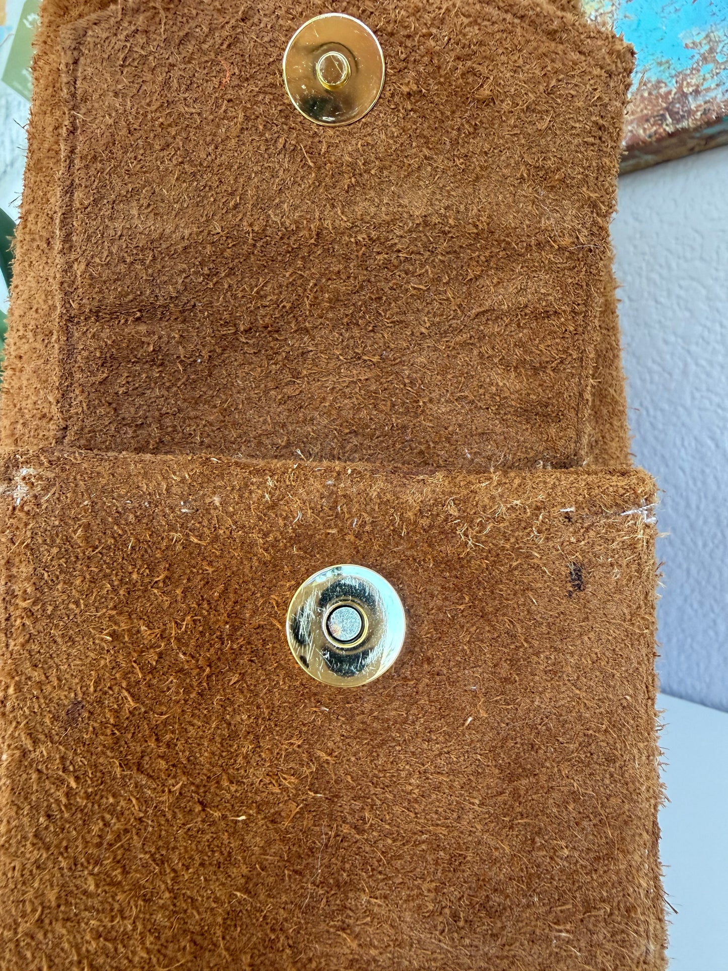 Camel Suede Utility Tote