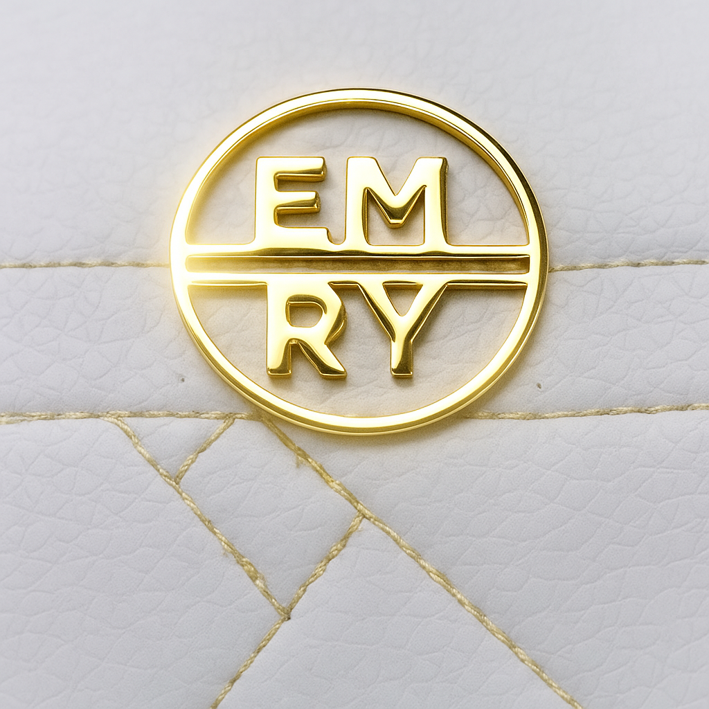 White & Gold Couture Duffle Bag